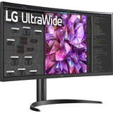 LG UltraWide 34WQ75C 34" Curved UltraWide Monitor Zwart, 2x HDMI, 1x DisplayPort, 1x USB-A 2.0, 4x USB-A 3.2 (5 Gbit/s), 1x USB-C, 1x RJ-45