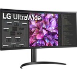 LG UltraWide 34WQ75C 34" Curved monitor Zwart, 2x HDMI, 1x DisplayPort, 5x USB-A, 1x USB-C, 1x RJ-45