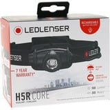 Ledlenser Hoofdlamp H5R Core ledverlichting Zwart, 500 lm, 6000 - 7500K