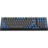 Leopold FC980MBTL/EGBPD, gaming toetsenbord Grijs/blauw, US lay-out, Cherry MX Black, 96% size, PBT Double Shot, Bluetooth 5.1