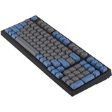 Leopold FC980MBTL/EGBPD, gaming toetsenbord Grijs/blauw, US lay-out, Cherry MX Black, 96% size, PBT Double Shot, Bluetooth 5.1