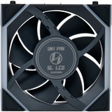 Lian Li UNI FAN SL120 LCD Wireless RGB case fan Zwart, 120 x 124.5 x 28 mm, PWM