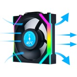 Lian Li UNI FAN SL120 LCD Wireless RGB case fan Zwart, 120 x 124.5 x 28 mm, PWM