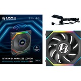 Lian Li UNI FAN SL120 LCD Wireless RGB case fan Zwart, 120 x 124.5 x 28 mm, PWM