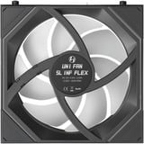Lian Li UNI FAN SL-INF FLEX 120 Wireless RGB case fans Zwart, 3 stuks, 120 x 124 x 28 mm, PWM, 3 stuks, Incl. Controller