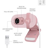 Logitech Brio 100 webcam Lichtroze