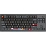 Montech Mkey Darkness TKL, toetsenbord Zwart, US lay-out, Gateron G Pro Yellow, TKL, Hot-swappable, RGB, PBT