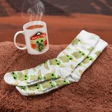 Paladone Star Wars: The Mandalorian - The Child Mug and Socks Set beker Wit/groen