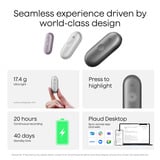 Plaud NotePin S dicteerapparaat Zilver, 64 GB, Bluetooth 5.2 / BLE (Bluetooth Low Energy) / Wi-Fi