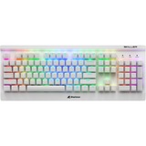 Sharkoon SKILLER SGK3, gaming toetsenbord Wit, US lay-out, Kailh Brown, RGB leds