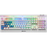 Sharkoon SKILLER SGK3, gaming toetsenbord Wit, US lay-out, Kailh Brown, RGB leds