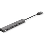 Trust Halyx Aluminium 4-Port Mini USB Hub usb-hub Aluminium