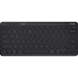 Trust Lyra Compact draadloos toetsenbord Zwart, US lay-out, Scissor switches, 2,4 GHz USB, Bluetooth, 65%