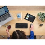 Trust Lyra Compact draadloos toetsenbord Zwart, US lay-out, Scissor switches, 2,4 GHz USB, Bluetooth, 65%