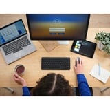 Trust Lyra Compact draadloos toetsenbord Zwart, US lay-out, Scissor switches, 2,4 GHz USB, Bluetooth, 65%