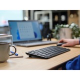 Trust Lyra Compact draadloos toetsenbord Zwart, US lay-out, Scissor switches, 2,4 GHz USB, Bluetooth, 65%
