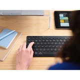 Trust Lyra Compact draadloos toetsenbord Zwart, US lay-out, Scissor, 2,4 GHz USB, Bluetooth, 65%