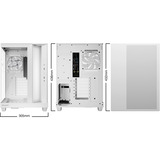 be quiet! Light Base 500 LX midi tower behuizing Wit | 3x USB-C | RGB | Window