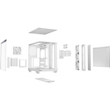 be quiet! Light Base 500 LX midi tower behuizing Wit | 3x USB-C | RGB | Window