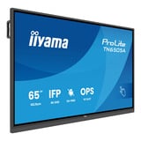 iiyama ProLite TN6505A-B1AG 64.5" 4K Ultra HD Public Display Zwart, VGA, HDMI, DisplayPort, USB-C, Audio, LAN, Touch