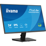 iiyama ProLite X2492HSU-B1 24" monitor Zwart (mat), HDMI, DisplayPort, Audio, USB