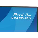 iiyama ProLite X2492HSU-B1 24" monitor Zwart (mat), HDMI, DisplayPort, Audio, USB