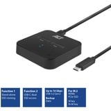 ACT Connectivity M.2 NVMe/PCIe dual SSD docking clone station, USB-C 3.2 Gen2 dockingstation Zwart