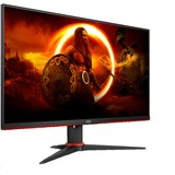 AOC 24G2SPAE/BK 23.8" Monitor Zwart/rood, 165 Hz, VGA, HDMI, DisplayPort, Audio, Freesync Premium