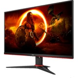 AOC 24G2SPAE/BK 23.8" Monitor Zwart/rood, 165 Hz, VGA, HDMI, DisplayPort, Audio, Freesync Premium