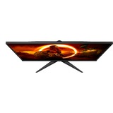 AOC 24G2SPAE/BK 23.8" Monitor Zwart/rood, 165 Hz, VGA, HDMI, DisplayPort, Audio, Freesync Premium