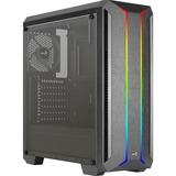 Aerocool Skyline A-BK-v1 midi tower behuizing Zwart | 4x USB-A | RGB | Window