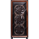 Antec FLUX Pro Noctua edition ATX big tower behuizing Zwart/houtkleur | 3x USB-C | Window