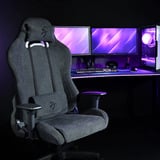 Arozzi Torretta Soft Fabric Dark Grey gamestoel Donkergrijs