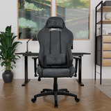 Arozzi Torretta Soft Fabric - Dark Grey gamestoel Donkergrijs