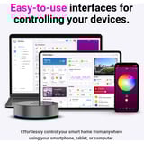 Athom Homey Pro (2026) + Ethernet adapter basisstation Zwart