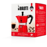 Bialetti Moka Express 4942 espressomachine Rood, 3-kops