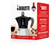 Bialetti Moka Induction 6936 espressomachine Zwart/zilver, 6-kops