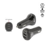 Club 3D Notebook / Laptop autolader 36 Watt Zwart, 1x USB-C, 2x USB-A