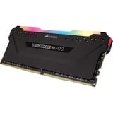 Corsair 16 GB DDR4-3600 werkgeheugen Zwart, CMW16GX4M1Z3600C18, Vengeance RGB PRO, XMP, AMD Ryzen Optimized
