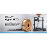 Creality Hyper PETG Zwart 3d-filament Zwart, 1 kg, 1,75 mm, op rol