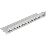 19″ Keystone Patch Panel 24 Port grey patchpaneel