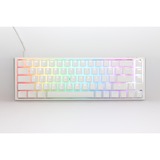 Ducky One 3 Classic Pure White SF, toetsenbord Wit, US lay-out, Cherry MX Silent Red, RGB led, Double-shot PBT, Hot-swappable, QUACK Mechanics, 65%
