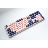 Ducky One 3 Fuji, toetsenbord Roségoud/donkerblauw, US lay-out, Cherry MX Red, PBT Double Shot, Hot-swappable