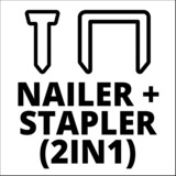 EINHELL Accu Tacker TE-CN 18 Li - Solo spijkerpistool Rood/zwart, Accu en oplader niet inbegrepen