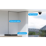 Foscam D8ET, 4K/8MP vandalismebestendige PoE PT buitencamera Zwart