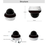 Foscam D8ET, 4K/8MP vandalismebestendige PoE PT buitencamera Zwart