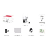 Foscam PD5, 3K/5MP Dual-band WiFi PT beveiligingscamera Wit, Kleurennachtzicht