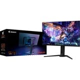 GIGABYTE AORUS FO32U2P 31.5" 4K UHD gaming monitor Zwart, 2x HDMI, 1x DisplayPort 2.1, 2x USB-A, USB-B, USB-C, 240 Hz