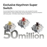 Keychron C2 Pro-M3 RGB mechanisch toetsenbord Grijs, US lay-out (QWERTY), Keychron Super Brown, 100%, RGB leds, OSA Double-Shot PBT, hot swap, 8000 Hz
