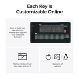 Keychron C2 Pro-M3 RGB mechanisch toetsenbord Grijs, US lay-out (QWERTY), Keychron Super Brown, 100%, RGB leds, OSA Double-Shot PBT, hot swap, 8000 Hz